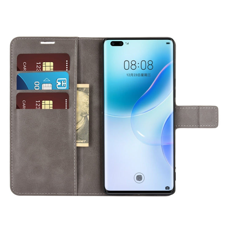 For Huawei Nova 8 Pro 5G Retro Calf Pattern Buckle Horizontal Flip Leather Case with Holder & Card Slots & Wallet