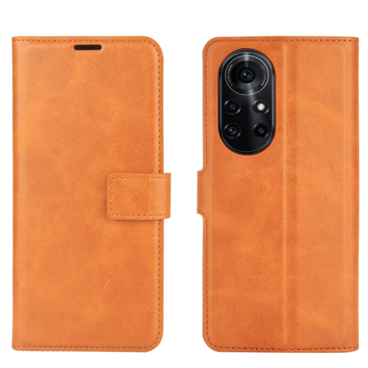 For Huawei Nova 8 Pro 5G Retro Calf Pattern Buckle Horizontal Flip Leather Case with Holder & Card Slots & Wallet