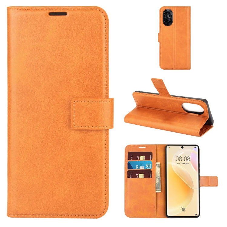 For Huawei Nova 8 5G Retro Calf Pattern Buckle Horizontal Flip Leather Case with Holder & Card Slots & Wallet