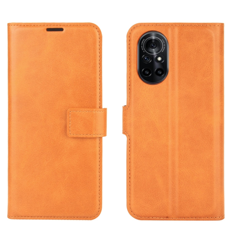 For Huawei Nova 8 5G Retro Calf Pattern Buckle Horizontal Flip Leather Case with Holder & Card Slots & Wallet
