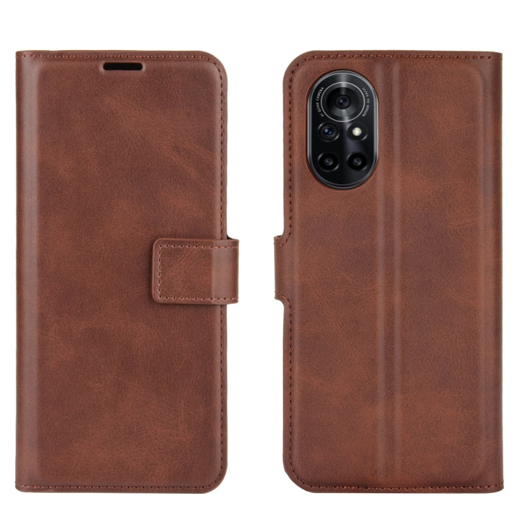 For Huawei Nova 8 5G Retro Calf Pattern Buckle Horizontal Flip Leather Case with Holder & Card Slots & Wallet