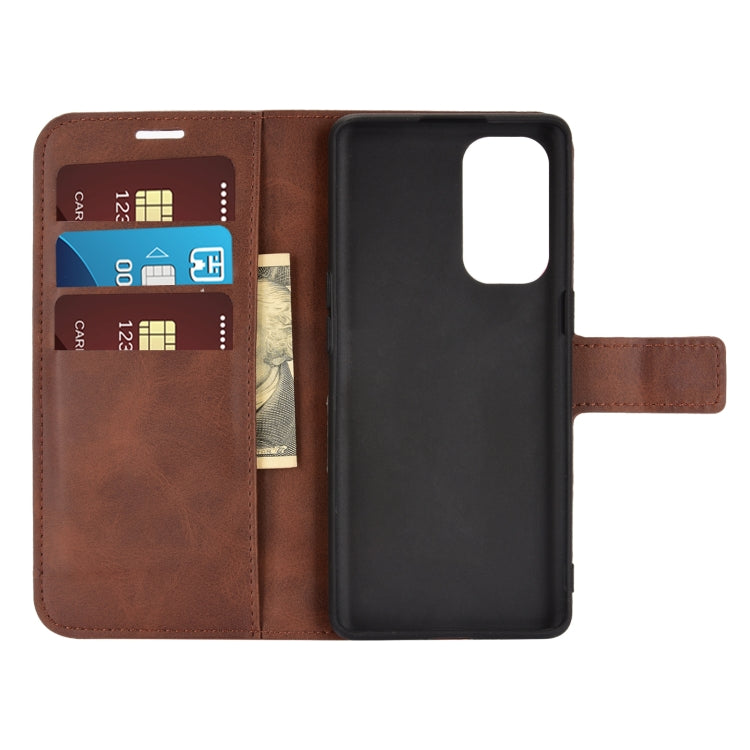 For OPPO Reno5 5G Retro Calf Pattern Buckle Horizontal Flip Leather Case with Holder & Card Slots & Wallet