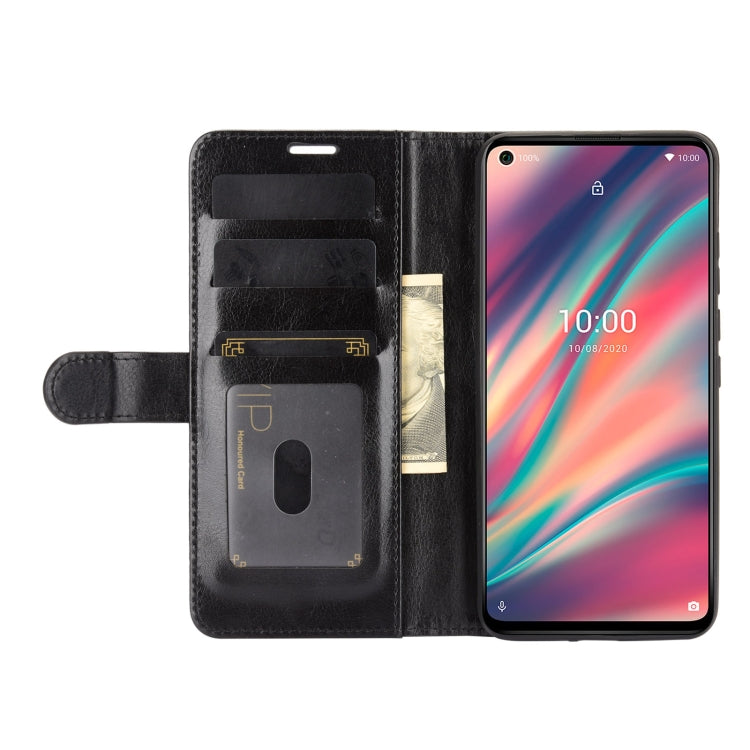 For wiko view 5 R64 Texture Single Horizontal Flip Protective Case with Holder & Card Slots & Wallet& Photo Frame