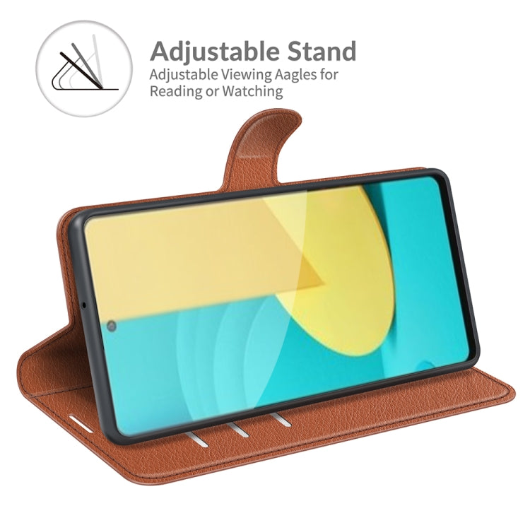 For LG Stylo 7 5G Litchi Texture Horizontal Flip Protective Case with Holder & Card Slots & Wallet