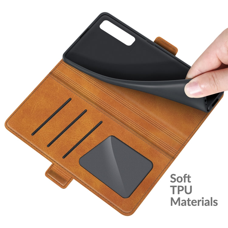 For LG Stylo 7 5G Dual-side Magnetic Buckle Horizontal Flip Leather Case with Holder & Card Slots & Wallet