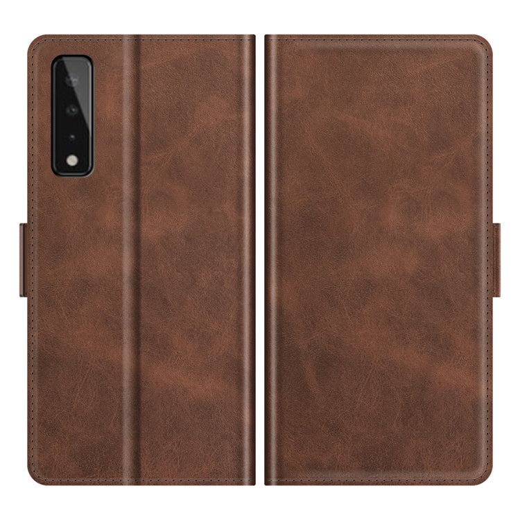 For LG Stylo 7 5G Dual-side Magnetic Buckle Horizontal Flip Leather Case with Holder & Card Slots & Wallet