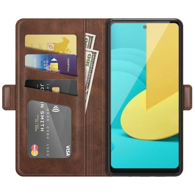 For LG Stylo 7 5G Dual-side Magnetic Buckle Horizontal Flip Leather Case with Holder & Card Slots & Wallet