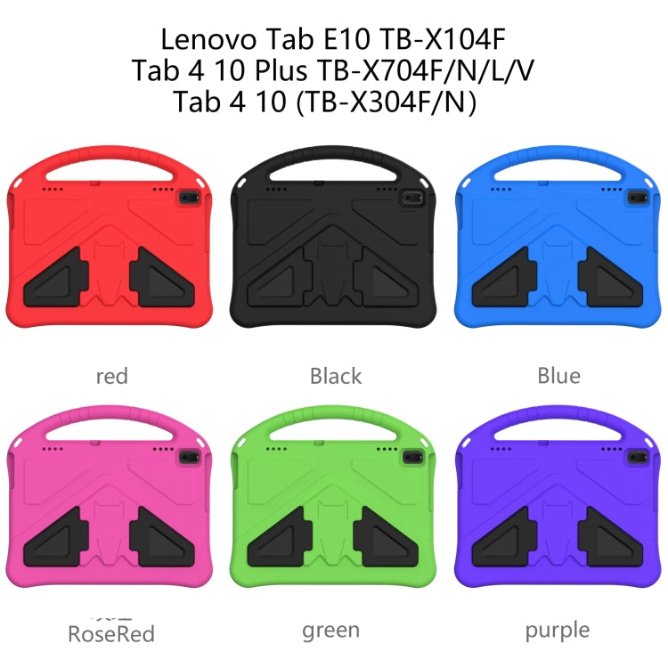 For Lenovo Tab 4 10 Plus TB-X704F/N/L/V EVA Flat Anti Falling Protective Case Shell with Holder
