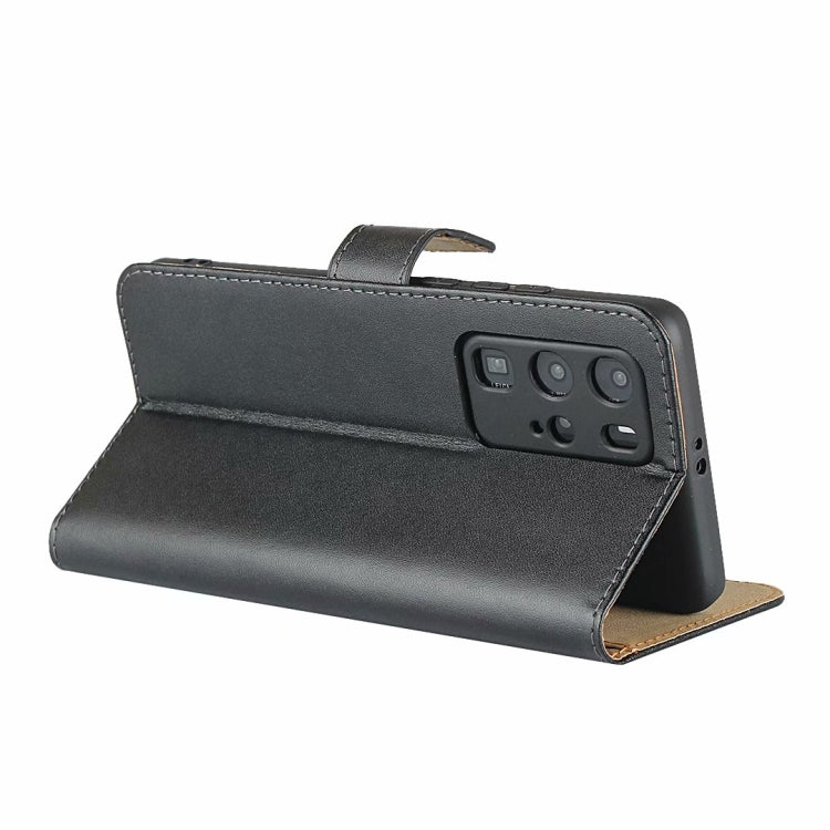 Plain Texture Cowhide Leather Horizontal Flip Case with Magnetic Clasp & Holder & Card Slots & Wallet For Huawei P40 Pro(Black)