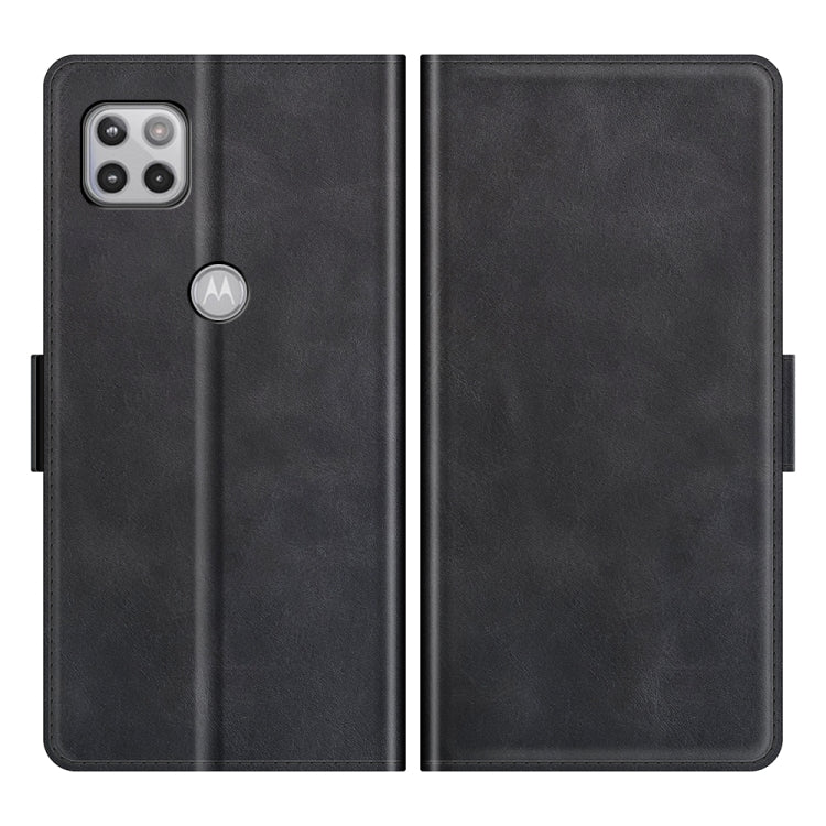 For Motorola Moto One 5G Ace Dual-side Magnetic Buckle Horizontal Flip Leather Case with Holder & Card Slots & Wallet