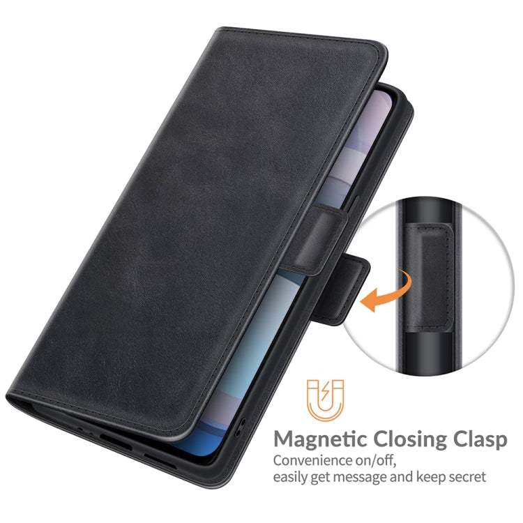 For Motorola Moto One 5G Ace Dual-side Magnetic Buckle Horizontal Flip Leather Case with Holder & Card Slots & Wallet