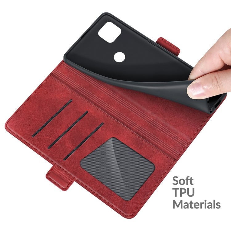 For Motorola Moto One 5G Ace Dual-side Magnetic Buckle Horizontal Flip Leather Case with Holder & Card Slots & Wallet