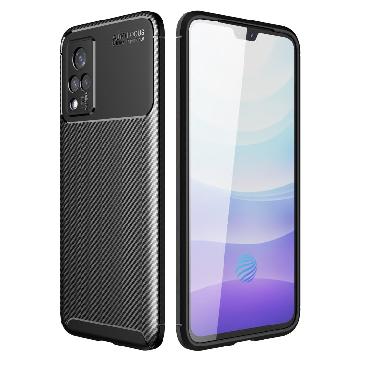 For vivo S9e Carbon Fiber Texture Shockproof TPU Case
