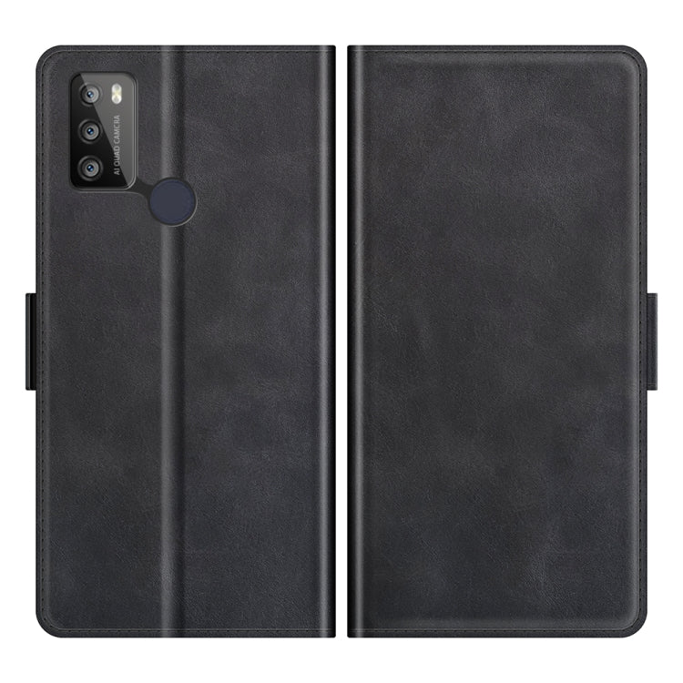 For Alcatel 1S 2021/3L 2021 Dual-side Magnetic Buckle Horizontal Flip Leather Case with Holder & Card Slots & Wallet
