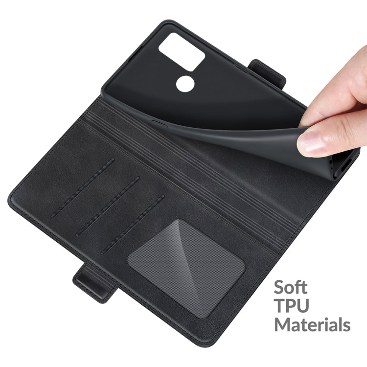 For Alcatel 1S 2021/3L 2021 Dual-side Magnetic Buckle Horizontal Flip Leather Case with Holder & Card Slots & Wallet