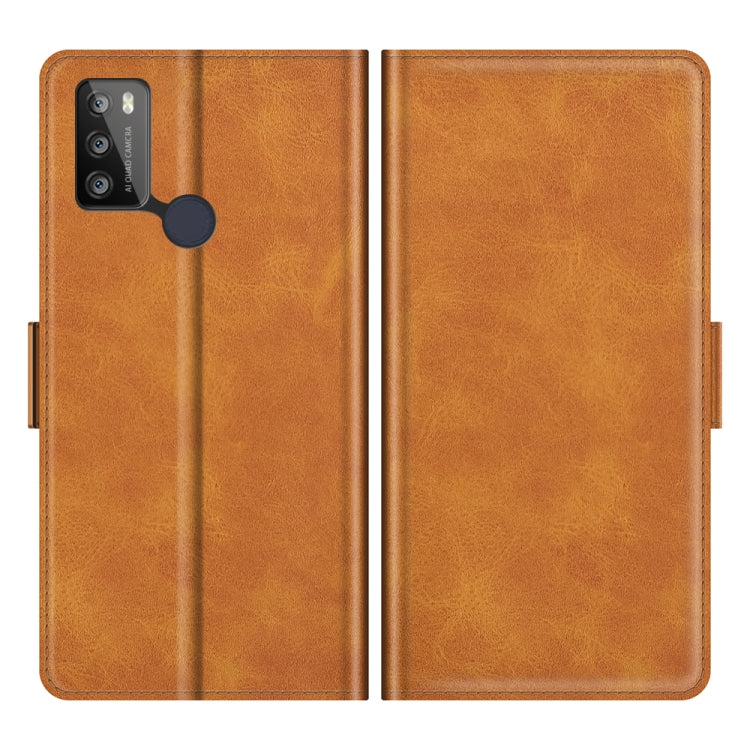 For Alcatel 1S 2021/3L 2021 Dual-side Magnetic Buckle Horizontal Flip Leather Case with Holder & Card Slots & Wallet