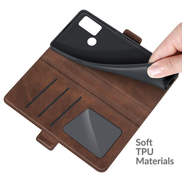 For Alcatel 1S 2021/3L 2021 Dual-side Magnetic Buckle Horizontal Flip Leather Case with Holder & Card Slots & Wallet