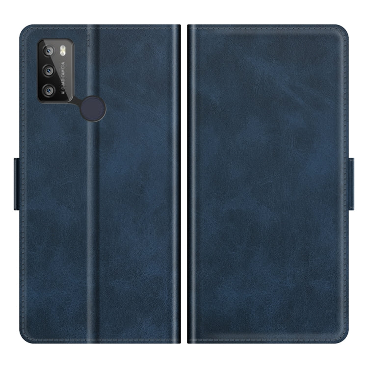 For Alcatel 1S 2021/3L 2021 Dual-side Magnetic Buckle Horizontal Flip Leather Case with Holder & Card Slots & Wallet