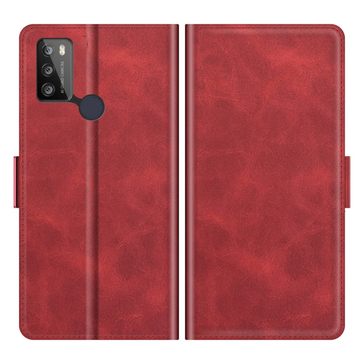 For Alcatel 1S 2021/3L 2021 Dual-side Magnetic Buckle Horizontal Flip Leather Case with Holder & Card Slots & Wallet