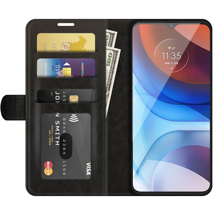 For Motorola Moto E7 Power R64 Texture Single Horizontal Flip Protective Case with Holder & Card Slots & Wallet& Photo Frame