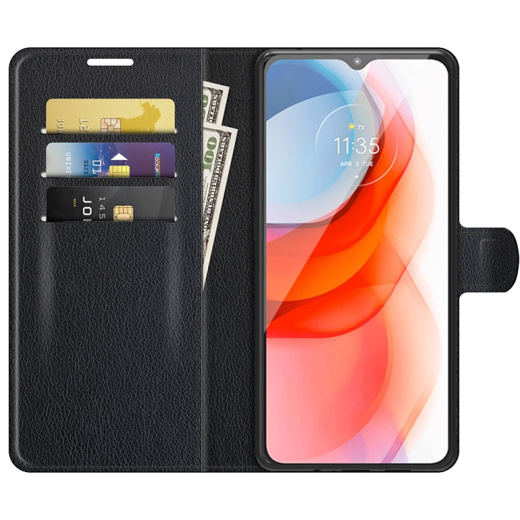 For Motorola Moto G Play(2021) Litchi Texture Horizontal Flip Protective Case with Holder & Card Slots & Wallet