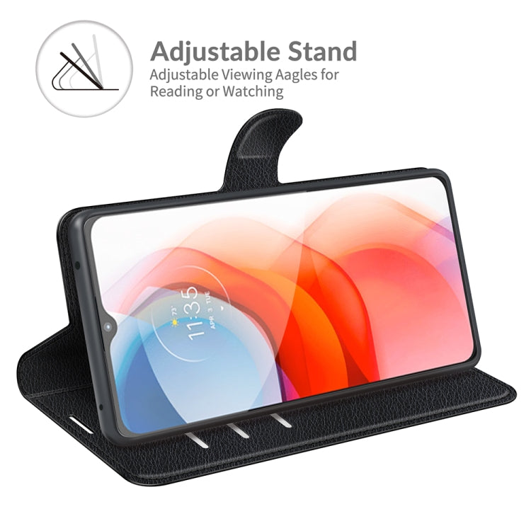 For Motorola Moto G Play(2021) Litchi Texture Horizontal Flip Protective Case with Holder & Card Slots & Wallet