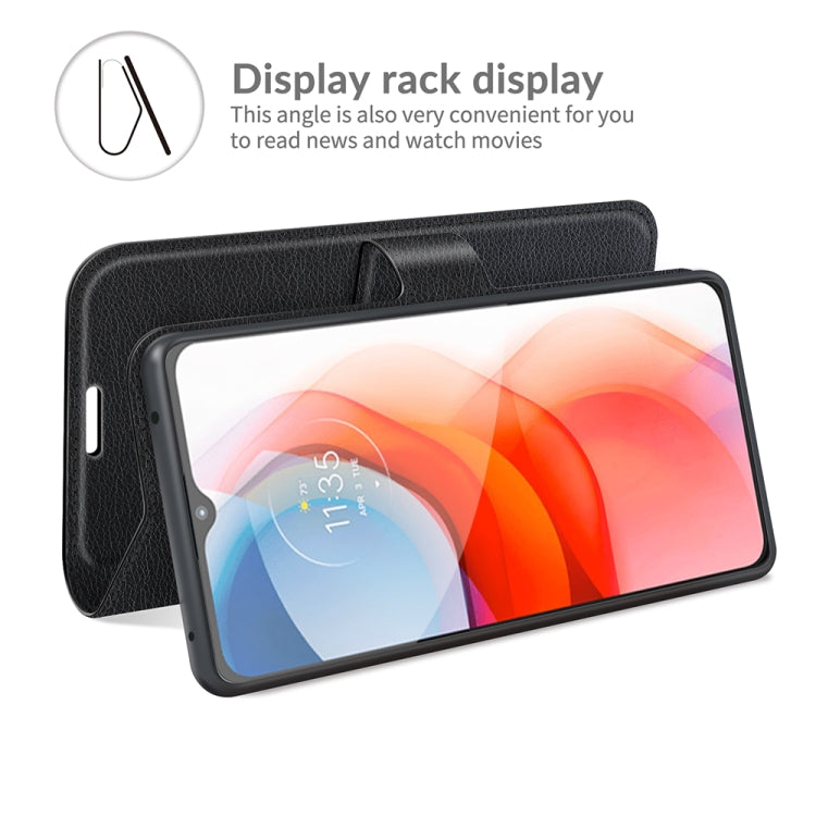 For Motorola Moto G Play(2021) Litchi Texture Horizontal Flip Protective Case with Holder & Card Slots & Wallet