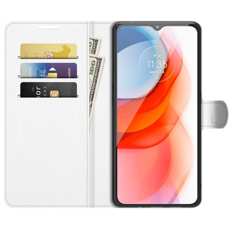 For Motorola Moto G Play(2021) Litchi Texture Horizontal Flip Protective Case with Holder & Card Slots & Wallet