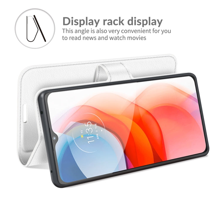 For Motorola Moto G Play(2021) Litchi Texture Horizontal Flip Protective Case with Holder & Card Slots & Wallet