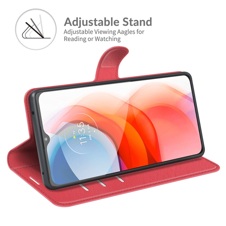 For Motorola Moto G Play(2021) Litchi Texture Horizontal Flip Protective Case with Holder & Card Slots & Wallet