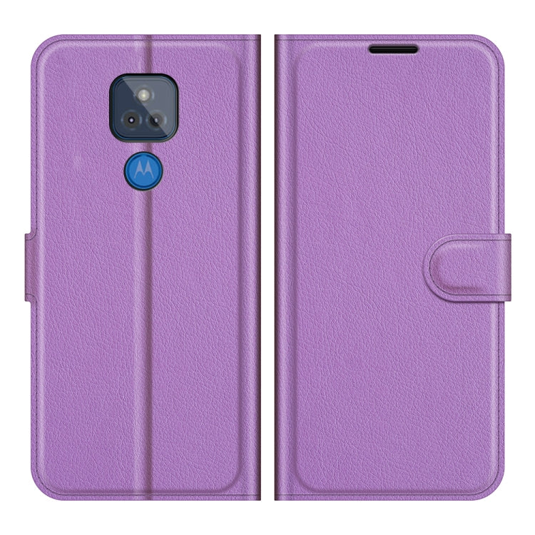 For Motorola Moto G Play(2021) Litchi Texture Horizontal Flip Protective Case with Holder & Card Slots & Wallet