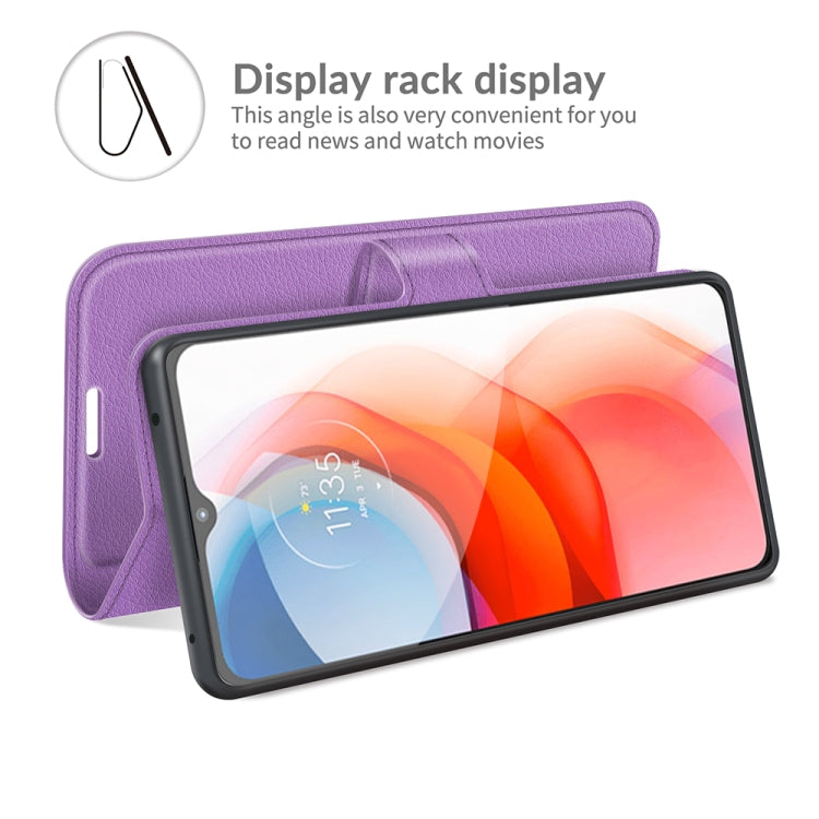 For Motorola Moto G Play(2021) Litchi Texture Horizontal Flip Protective Case with Holder & Card Slots & Wallet