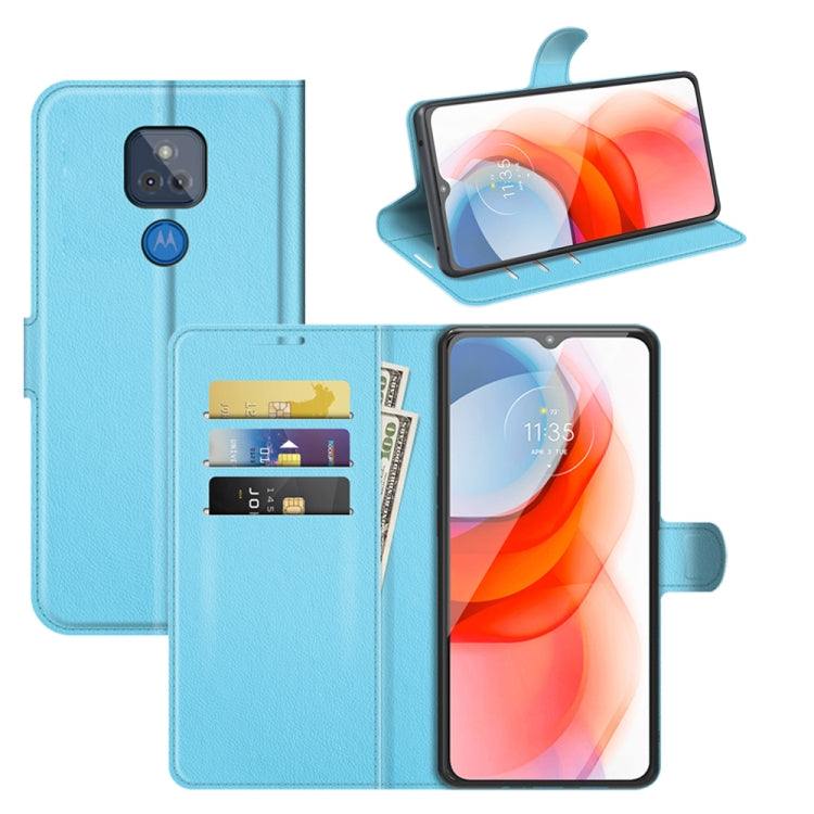 For Motorola Moto G Play(2021) Litchi Texture Horizontal Flip Protective Case with Holder & Card Slots & Wallet