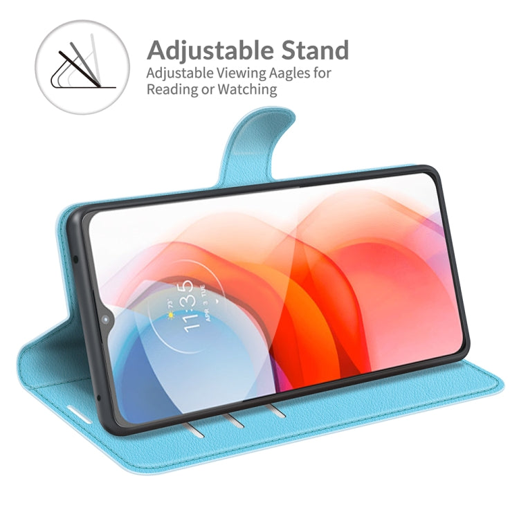 For Motorola Moto G Play(2021) Litchi Texture Horizontal Flip Protective Case with Holder & Card Slots & Wallet