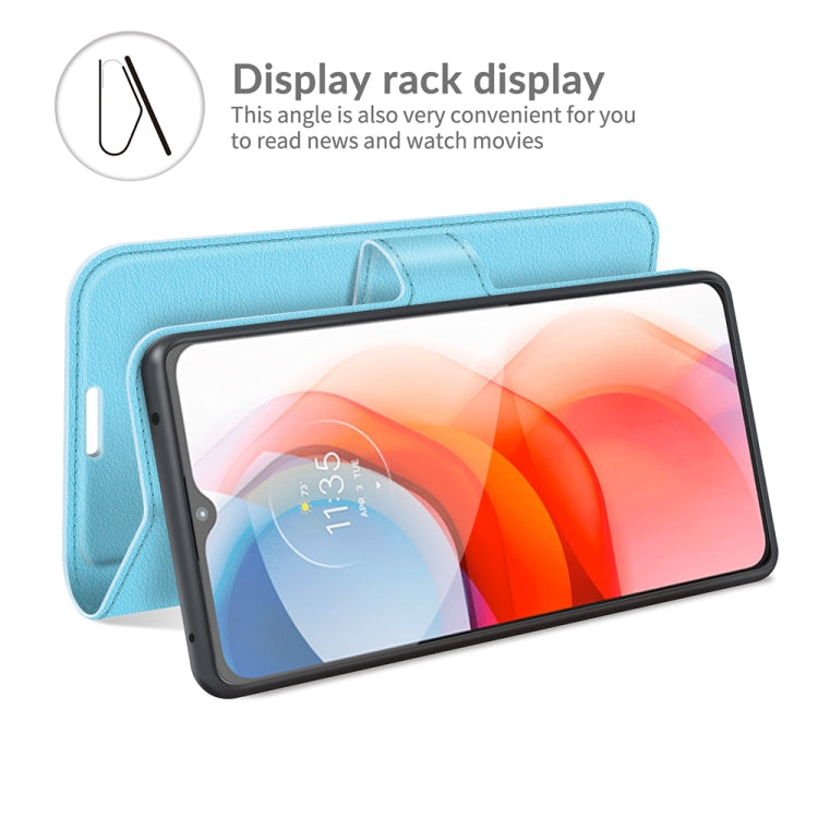 For Motorola Moto G Play(2021) Litchi Texture Horizontal Flip Protective Case with Holder & Card Slots & Wallet