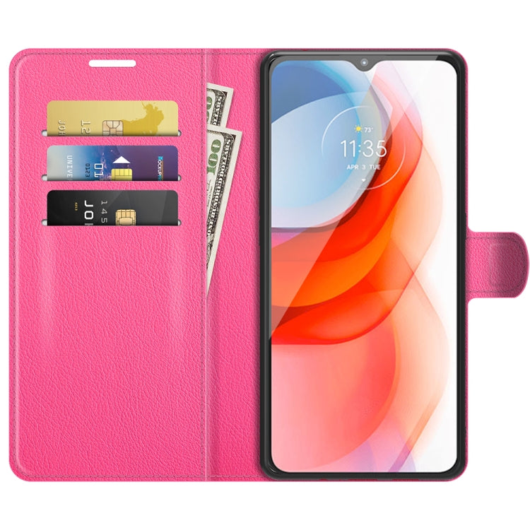 For Motorola Moto G Play(2021) Litchi Texture Horizontal Flip Protective Case with Holder & Card Slots & Wallet