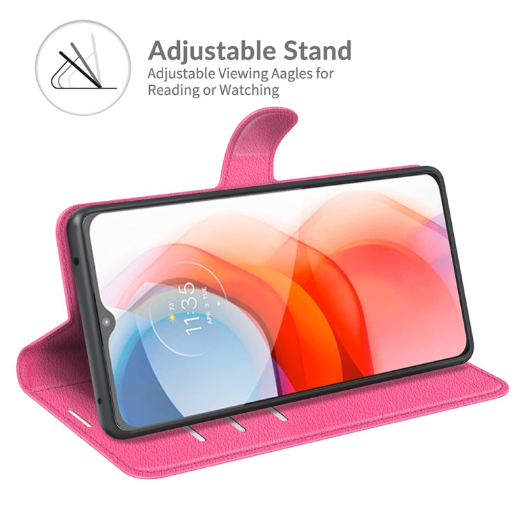 For Motorola Moto G Play(2021) Litchi Texture Horizontal Flip Protective Case with Holder & Card Slots & Wallet