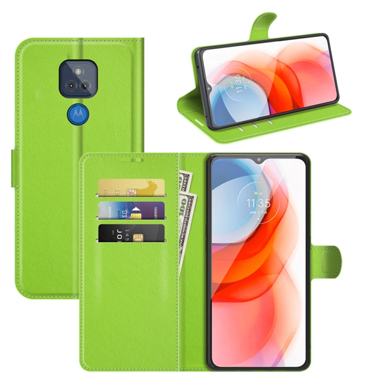For Motorola Moto G Play(2021) Litchi Texture Horizontal Flip Protective Case with Holder & Card Slots & Wallet