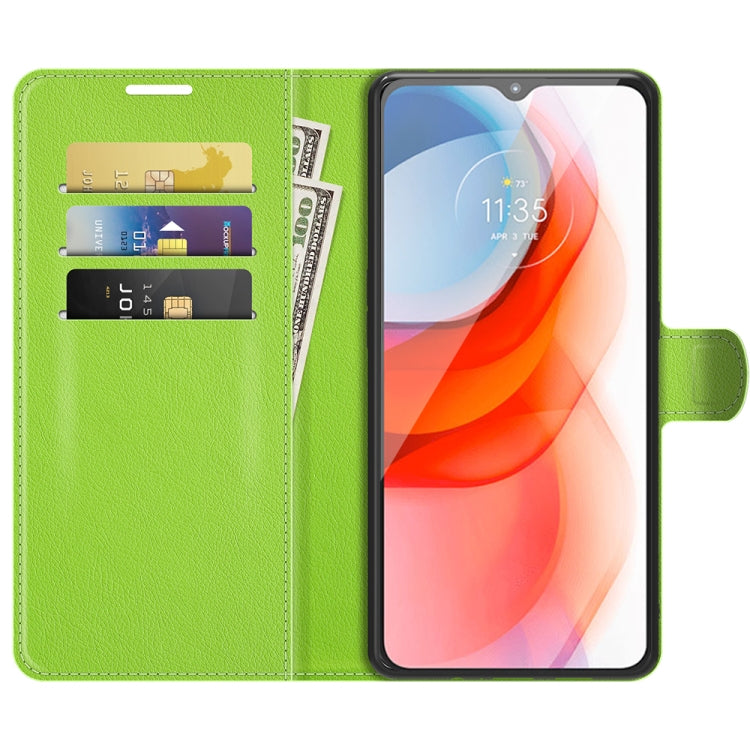 For Motorola Moto G Play(2021) Litchi Texture Horizontal Flip Protective Case with Holder & Card Slots & Wallet