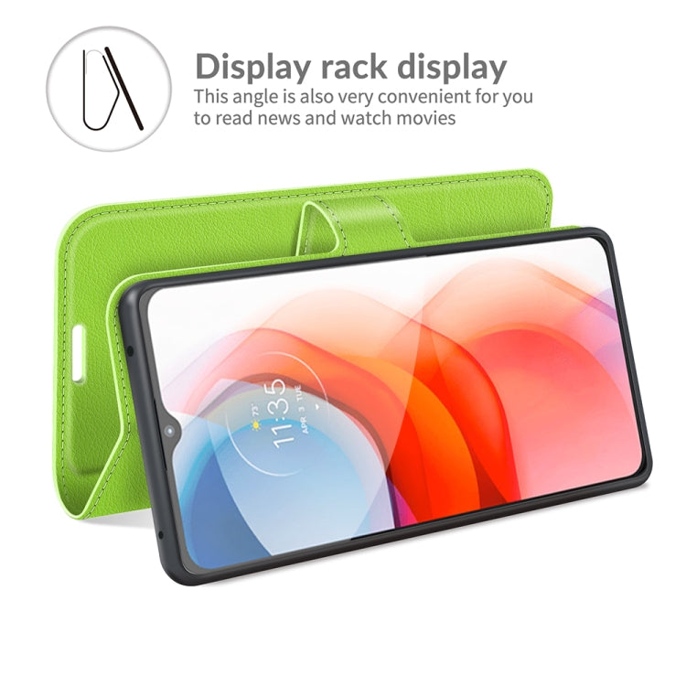 For Motorola Moto G Play(2021) Litchi Texture Horizontal Flip Protective Case with Holder & Card Slots & Wallet