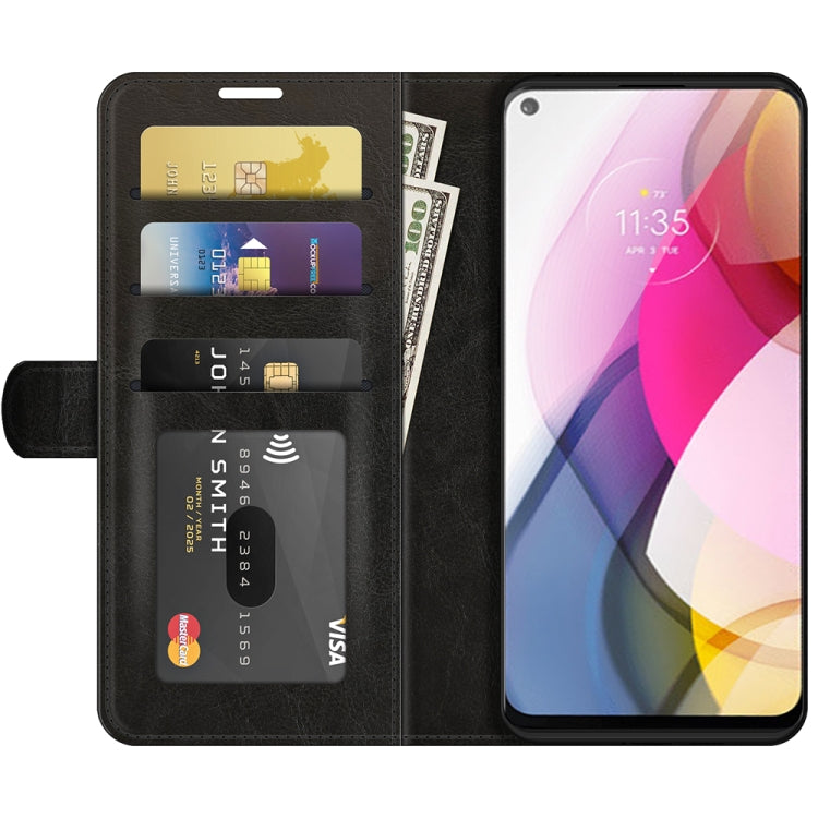 For Motorola Moto G Play (2021) R64 Texture Single Horizontal Flip Protective Case with Holder & Card Slots & Wallet& Photo Frame