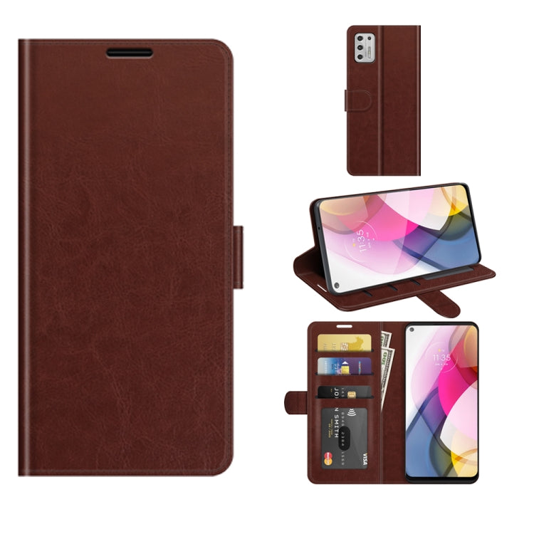 For Motorola Moto G Play (2021) R64 Texture Single Horizontal Flip Protective Case with Holder & Card Slots & Wallet& Photo Frame