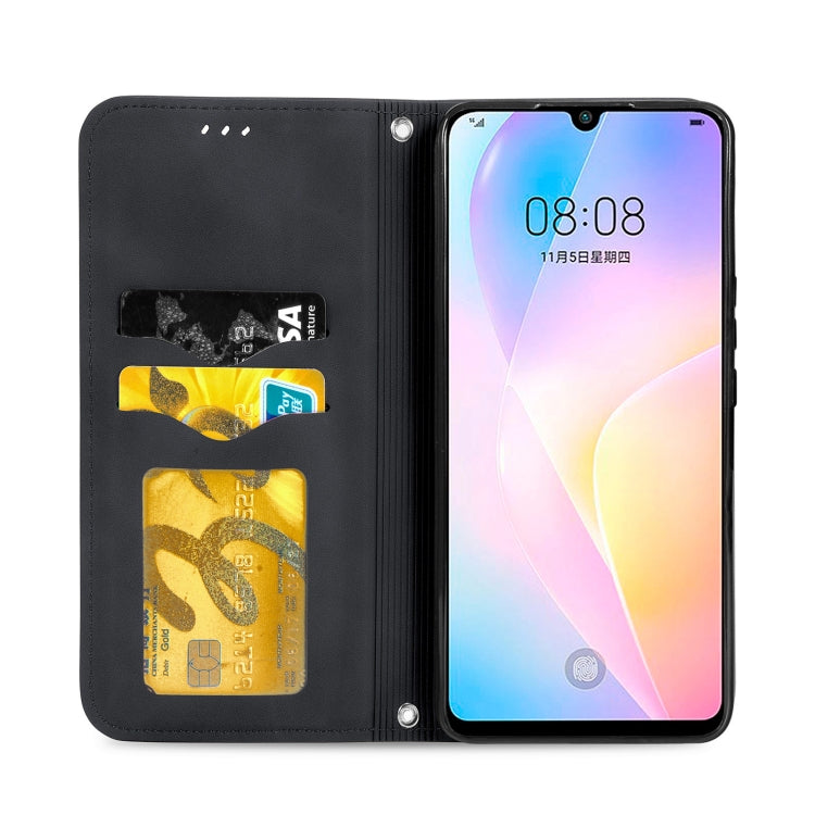 For Huawei Nova 8 SE Retro Skin Feel Business Magnetic Horizontal Flip Leather Case with Holder & Card Slots & Wallet & Photo Frame