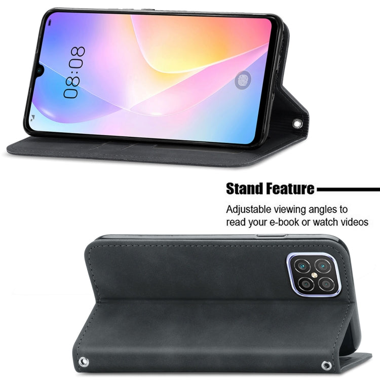 For Huawei Nova 8 SE Retro Skin Feel Business Magnetic Horizontal Flip Leather Case with Holder & Card Slots & Wallet & Photo Frame