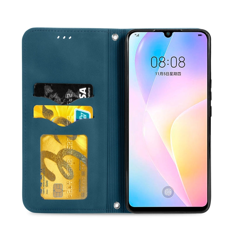 For Huawei Nova 8 SE Retro Skin Feel Business Magnetic Horizontal Flip Leather Case with Holder & Card Slots & Wallet & Photo Frame