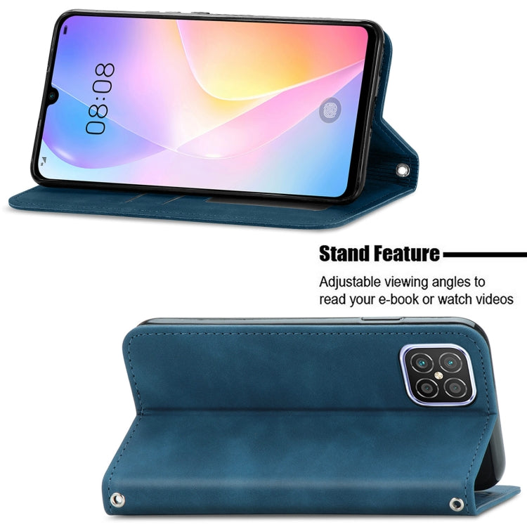 For Huawei Nova 8 SE Retro Skin Feel Business Magnetic Horizontal Flip Leather Case with Holder & Card Slots & Wallet & Photo Frame