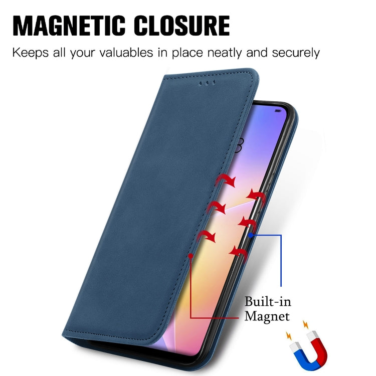 For Huawei Nova 8 SE Retro Skin Feel Business Magnetic Horizontal Flip Leather Case with Holder & Card Slots & Wallet & Photo Frame
