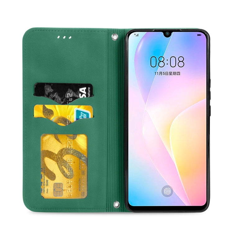 For Huawei Nova 8 SE Retro Skin Feel Business Magnetic Horizontal Flip Leather Case with Holder & Card Slots & Wallet & Photo Frame