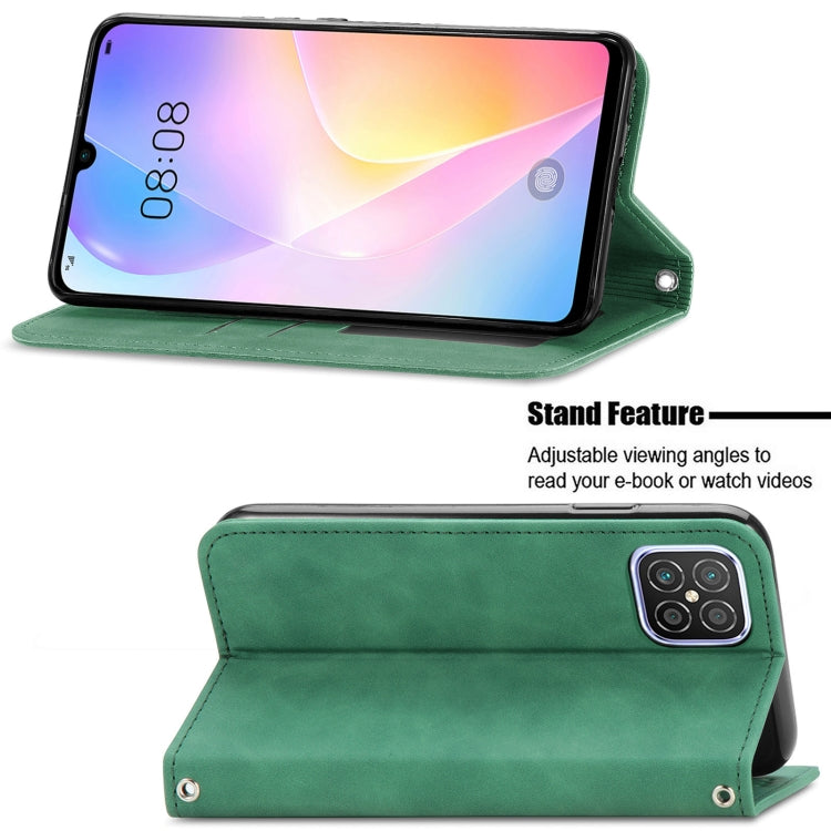 For Huawei Nova 8 SE Retro Skin Feel Business Magnetic Horizontal Flip Leather Case with Holder & Card Slots & Wallet & Photo Frame