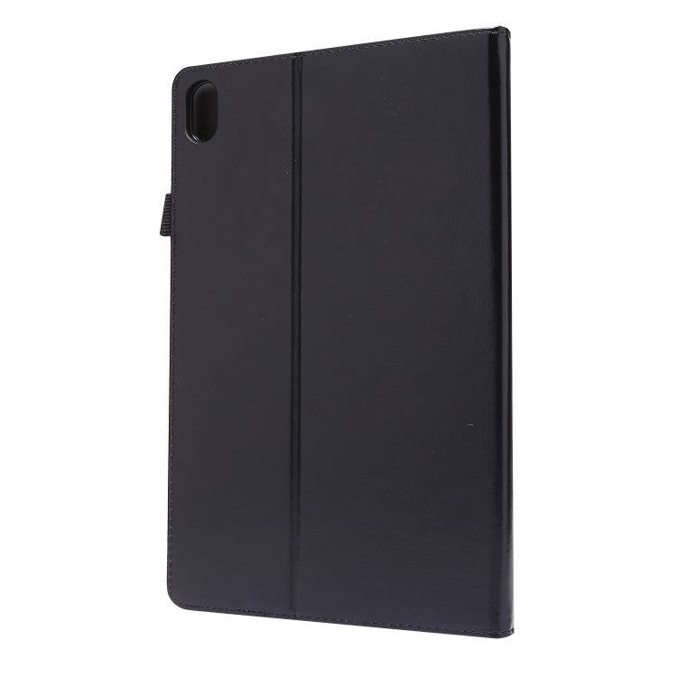For Lenovo Tab P11 PU Leather Two Fold Bracket Style Flat Anti Falling Cover Protective Shell With Business Card Holder